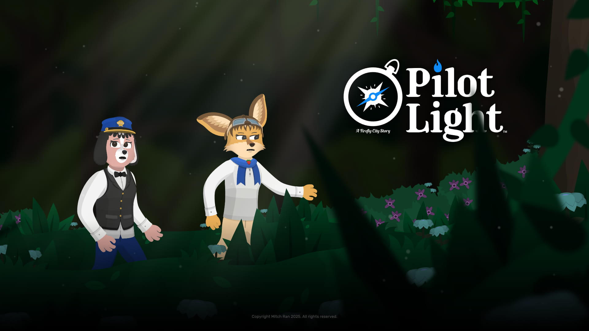 A promotional poster featuring Elsie Adams leading Alice Shelton through a dense rainforest.