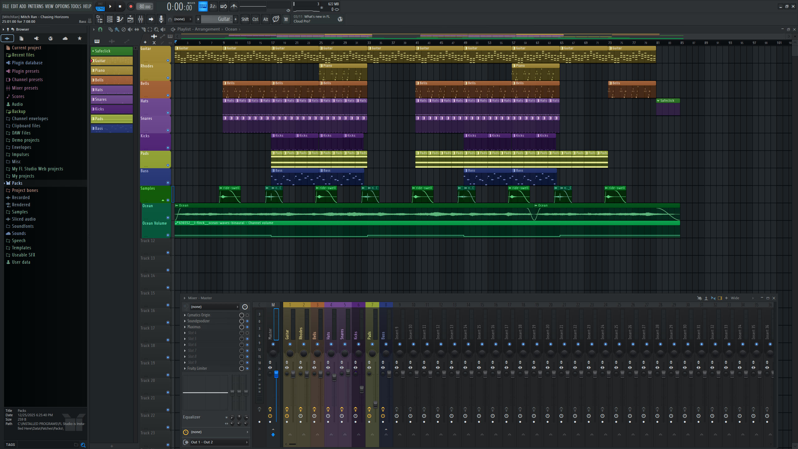 The arrangement for one of the songs that I actually composed as a standalone, but ended up adding to the pool of songs for use in Pilot Light.